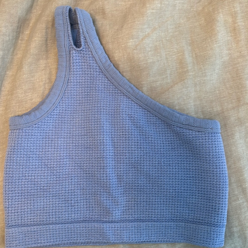 Purple, medium, one shoulder crop top